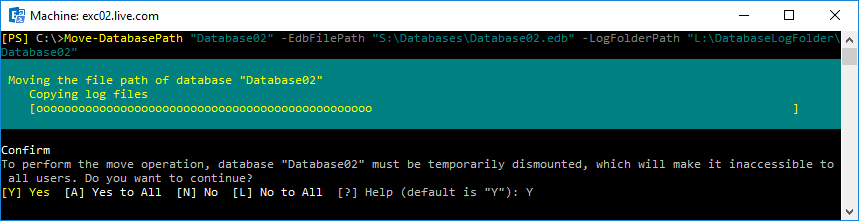 Exchange Server Database Path Move