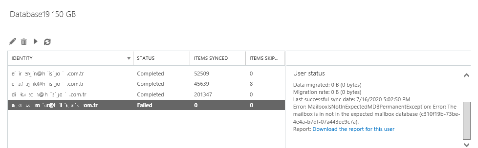 MailboxIsNotInExpectedMDBPermanentException