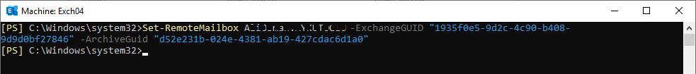 Set Remote Mailbox