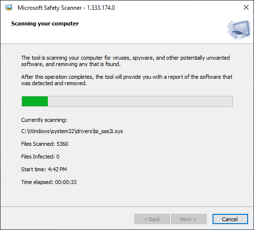 Microsoft Anti-Malware Safety Scanner