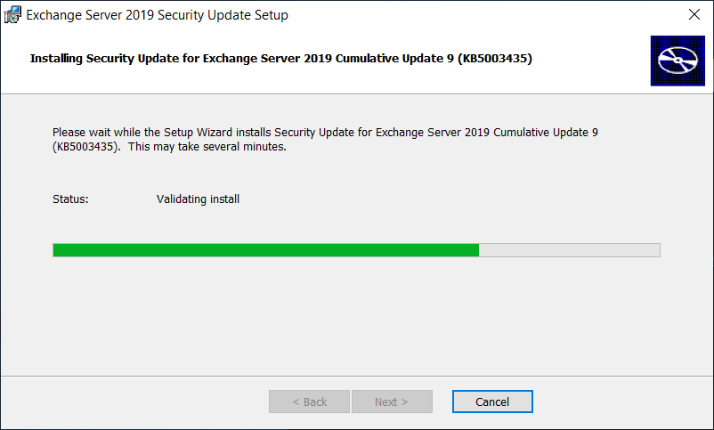 Exchange Server 2019 Cumulative Update 9 KB5003435